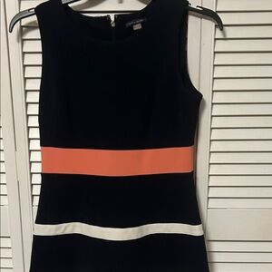 Tommy Hilfiger middle Dress with Coral and White Stripes